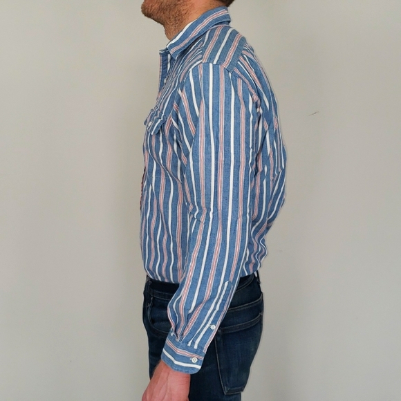 Men's Vintage Polo Country Button Down Shirt - Picture 3 of 9